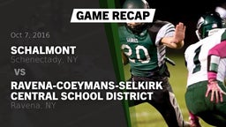 Recap: Schalmont  vs. Ravena-Coeymans-Selkirk Central School District 2016