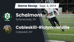 Recap: Schalmont  vs. Cobleskill-Richmondville  2019