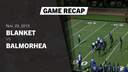 Recap: Blanket  vs. Balmorhea  2015