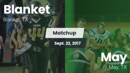 Matchup: Blanket vs. May  2017