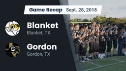 Recap: Blanket  vs. Gordon  2018