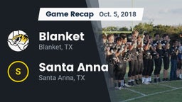 Recap: Blanket  vs. Santa Anna  2018