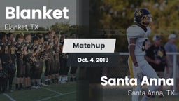 Matchup: Blanket vs. Santa Anna  2019