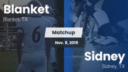 Matchup: Blanket vs. Sidney  2019