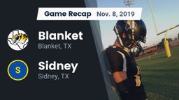 Recap: Blanket  vs. Sidney  2019