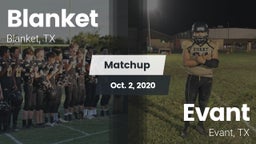 Matchup: Blanket vs. Evant  2020