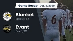 Recap: Blanket  vs. Evant  2020