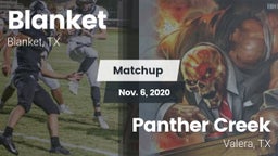 Matchup: Blanket vs. Panther Creek  2020