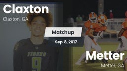 Matchup: Claxton vs. Metter  2017