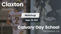 Matchup: Claxton vs. Calvary Day School 2017