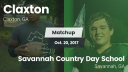 Matchup: Claxton vs. Savannah Country Day School 2017