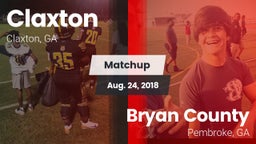 Matchup: Claxton vs. Bryan County  2018