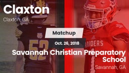 Matchup: Claxton vs. Savannah Christian Preparatory School 2018