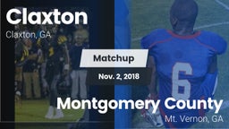 Matchup: Claxton vs. Montgomery County  2018