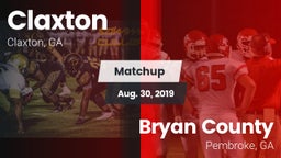 Matchup: Claxton vs. Bryan County  2019
