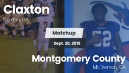 Matchup: Claxton vs. Montgomery County  2019