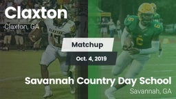 Matchup: Claxton vs. Savannah Country Day School 2019