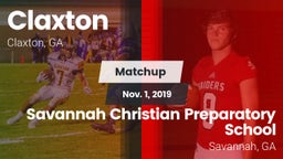 Matchup: Claxton vs. Savannah Christian Preparatory School 2019