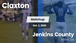 Matchup: Claxton vs. Jenkins County  2020