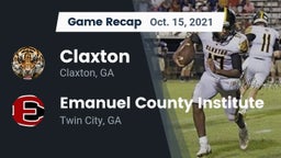 Recap: Claxton  vs. Emanuel County Institute  2021