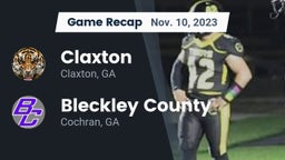 Recap: Claxton  vs. Bleckley County  2023
