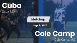 Matchup: Cuba vs. Cole Camp  2017