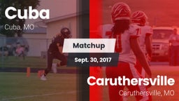 Matchup: Cuba vs. Caruthersville  2017