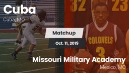 Matchup: Cuba vs. Missouri Military Academy  2019