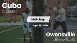 Matchup: Cuba vs. Owensville  2020