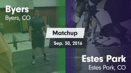 Matchup: Byers vs. Estes Park  2016