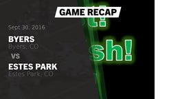 Recap: Byers  vs. Estes Park  2016
