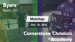 Matchup: Byers vs. Cornerstone Christian Academy 2016