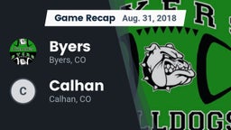 Recap: Byers  vs. Calhan  2018