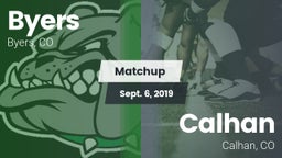 Matchup: Byers vs. Calhan  2019