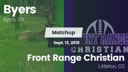 Matchup: Byers vs. Front Range Christian  2019