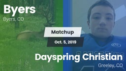 Matchup: Byers vs. Dayspring Christian  2019