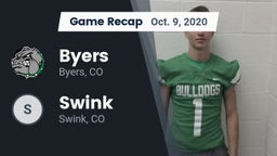 Recap: Byers  vs. Swink   2020