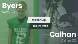 Matchup: Byers vs. Calhan  2020