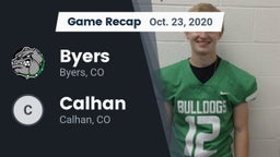 Recap: Byers  vs. Calhan  2020