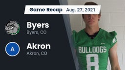 Recap: Byers  vs. Akron  2021