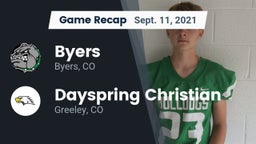 Recap: Byers  vs. Dayspring Christian  2021