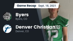 Recap: Byers  vs. Denver Christian 2021