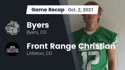 Recap: Byers  vs. Front Range Christian  2021