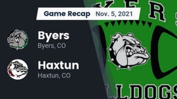 Recap: Byers  vs. Haxtun  2021