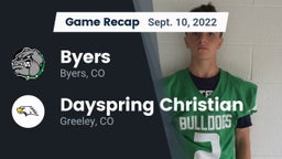 Recap: Byers  vs. Dayspring Christian  2022