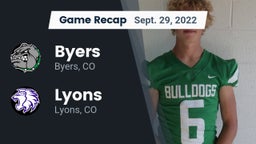 Recap: Byers  vs. Lyons  2022