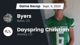 Recap: Byers  vs. Dayspring Christian  2023