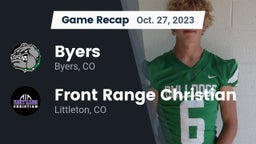 Recap: Byers  vs. Front Range Christian  2023