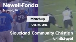 Matchup: Newell-Fonda vs. Siouxland Community Christian School 2016