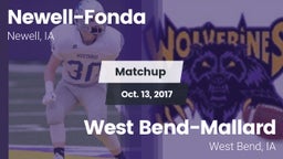 Matchup: Newell-Fonda vs. West Bend-Mallard  2017